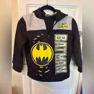 New kids 7/8 Batman Black and Gray Hoodie